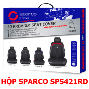 Lót ghế da cao cấp cho xe ô tô SPARCO SPS421RD