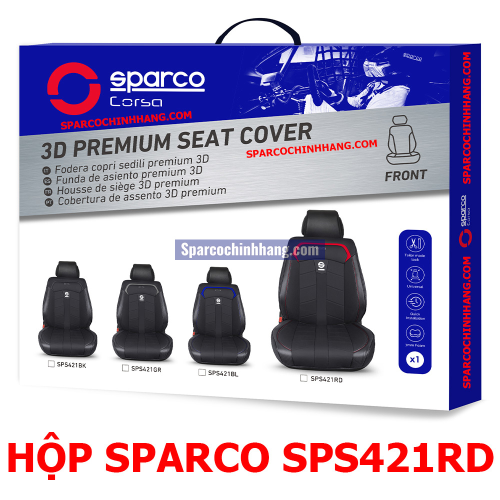 Hộp đựng sản phẩm Lót ghế SPARCO SPS421RD